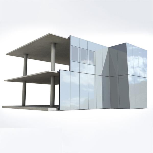 Aluminum Frame Glass Curtain Wall Building Insulated Curtain Wall Panels High