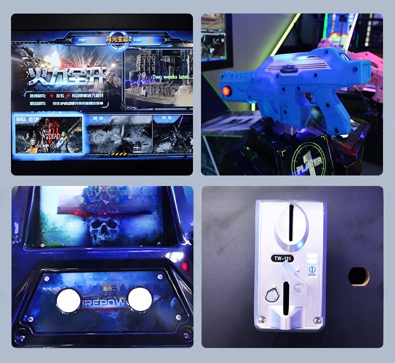 Classic Exciting Alien Arcade Game Shooter Machine Double Players