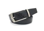 Business And Casual Mens Leather Dress Belt Size Adjustable Black Color