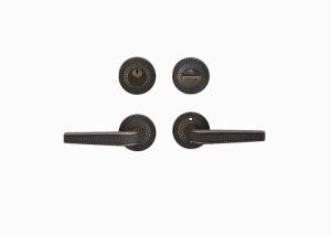 Wholesale Brass Lever Lock Door Handle , 66mm 144.2mm Interior Door Lever Handles from china suppliers