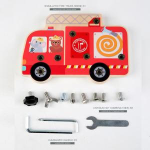 Wholesale Busy Board Screw Bolt Set Toys For Kids Workbench Wooden Toys Montessori from china suppliers