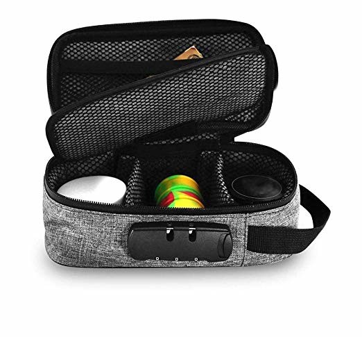 Premium Carbon Smell Proof Bags Odorless Case With Combination Lock