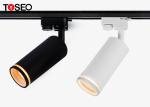 Restaurant Ceiling Mount Track Lighting , GU10 Black Ceiling Track Lights 7w