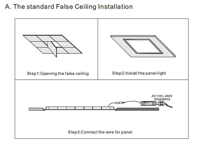 Energy saving Warm white LED Flat Panel Light 45w 1200 x 300 With CE approved