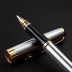 Stainless Steel Signature Neutral Pen Business Metal Roller Pen 0.7mm