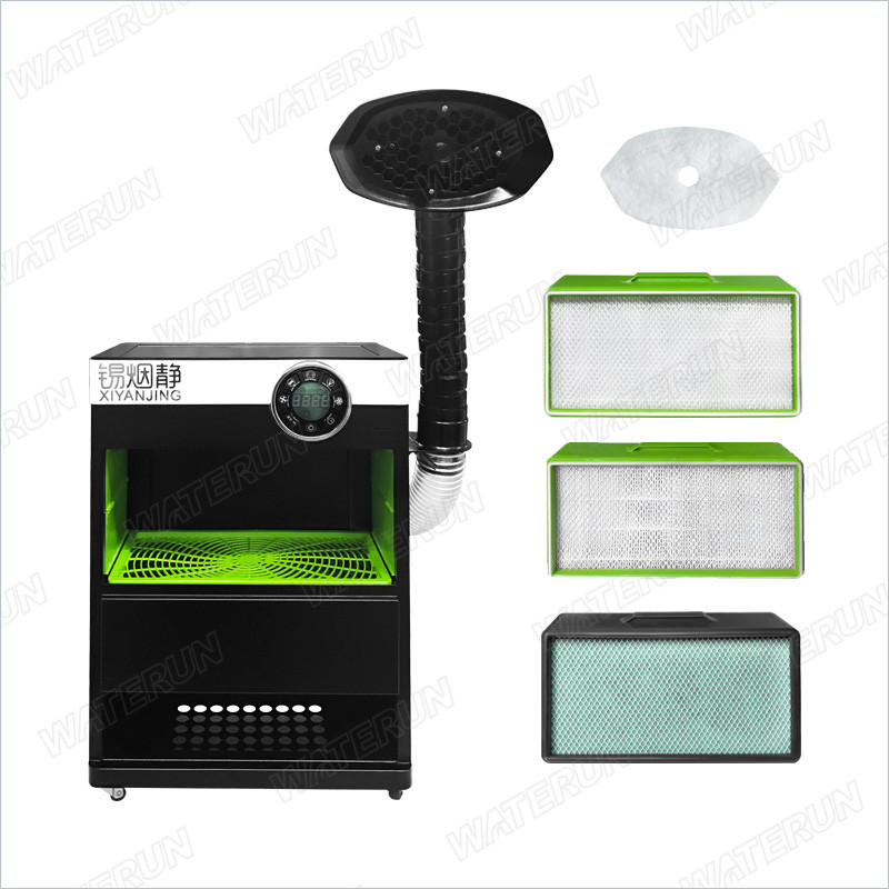 4 Layers Filters Soldering Robot Fumes , Table Top Fume Extractor 80-150W 50-60dB Noise