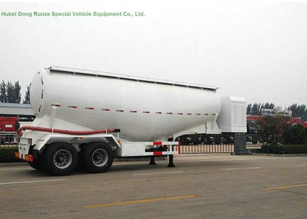 2 Axles V Type Tank Semi Trailer For Dry Powder Meterial Carry 40 - 45 M3