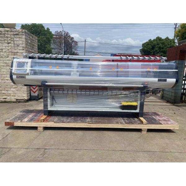 14 Gauge 16 Gauge Double Carriage Single System High Speed Automatic Flat Collar Knitting Machine