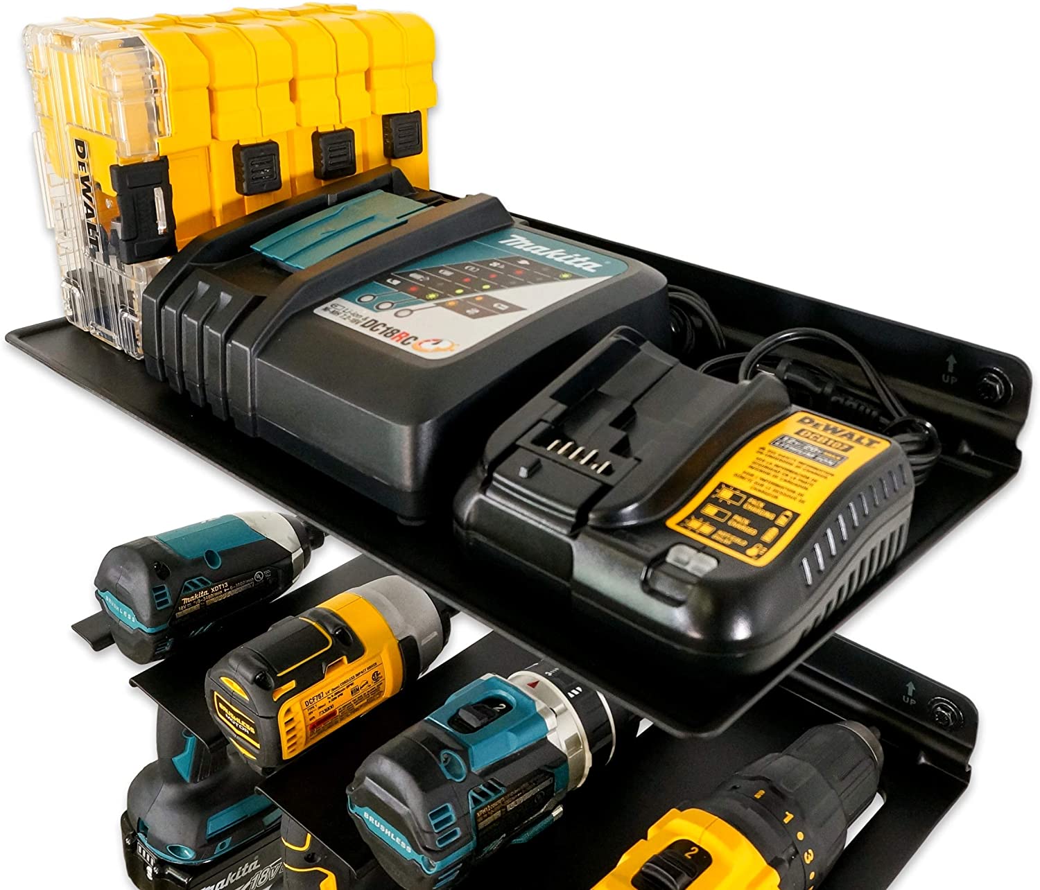 Garage Power Tools Organizer Cordless Electric Drills Storage Rack Acceptable OEM