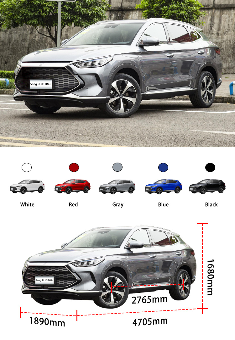 China New Energy Vehicles Hybrid DM-I SUV Flagship BYD Song Plus EV Electric Car
