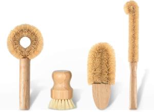 Wholesale 4pcs Set Kitchen Scrub Brush Natural Cleaning 7.09*3.15cm from china suppliers