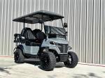 Silver Gray Off Road Electric Golf Cart Can Ride Four People Supports Customized