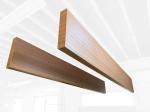 Metal Ceiling Tiles Baffles Woodgrain Microperforated Acoustic Panels Soundproof