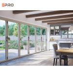 4 Panel Double Glazed Aluminum Tempered Glass Sliding Doors For Balcony Entrance