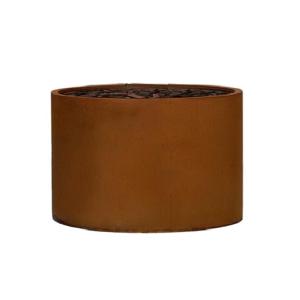 Wholesale Round corten steel flower planter metal durable flower pot from china suppliers
