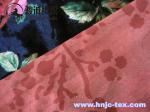 New burnout antistatic flower polyester fabric miro velvet fabric women apparel