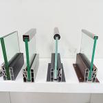 Clear Safety Aluminum U Channel Glass Railing Powder Coated Aluminum Glass