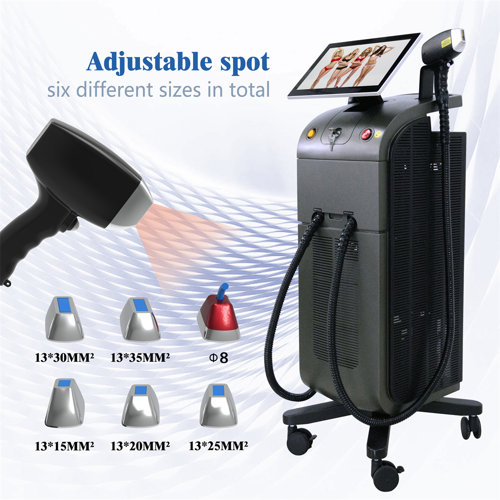 808nm Diode Laser Hair Removal Machine with AC110V/ 220V 10% 50HZ/ 60HZ Power Supply