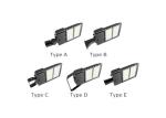 Waterproof 150W Led Street Light IP66 Shoebox Led Parking Lot Lights 5500K