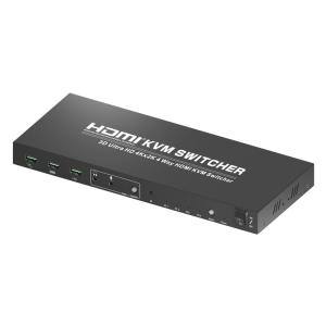 Wholesale Metal Housing 4 Port 30Hz HDMI DP KVM Switch from china suppliers