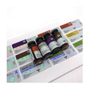 Wholesale Regular size Custom Adhesive Holographic Logo 10ml Vial Label Sticker from china suppliers