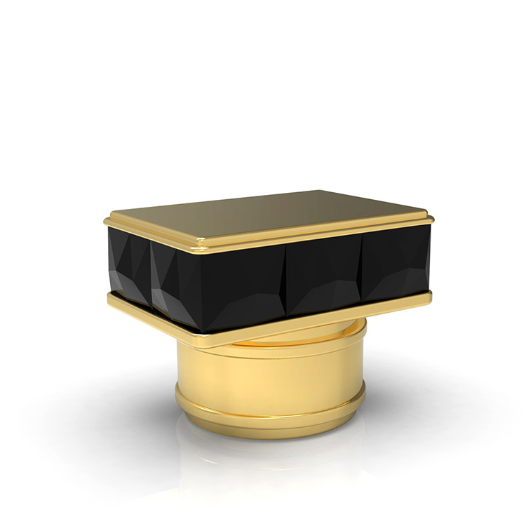 SGS Perfume Spray Caps Square Stainless Steel 28.5*40mm