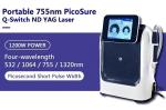 Portable Mini Whitening Skin Rejuvenation Picosecond Nd Yag Laser 532nm 755nm