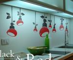 Contemporary Personalised Wall Flower Stickers G115, Wall Sticker Art /Decal