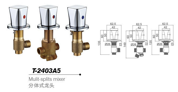 Bathtub mixer,Faucet,cold/hot water basin tap T-2403A5