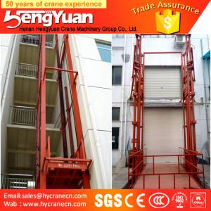 Wholesale electric lift cylinder /stationary guide rail goods lift platform from china suppliers
