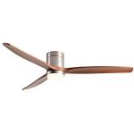 Hot Selling Wooden 52 Inch Modern 3 Leaf Intelligent Remote Control LED