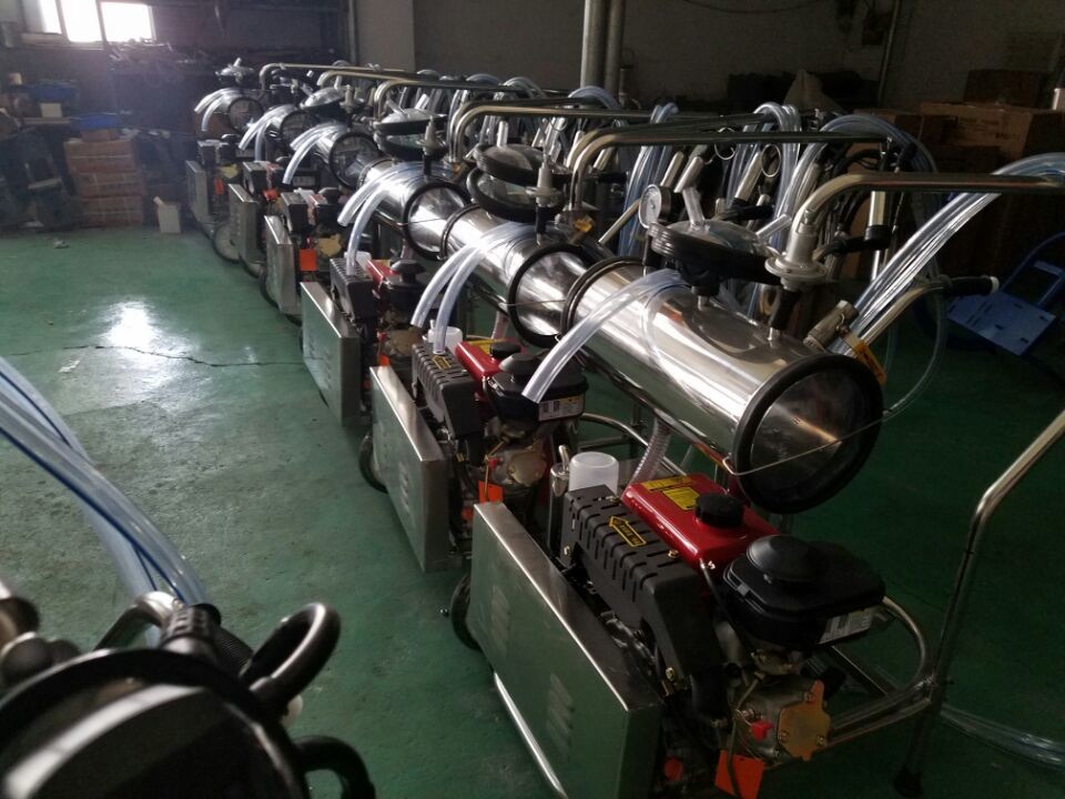 HL-JN09 Single Bucket Diesel Milking Machine for Dairy Cow, 25Litre Milking Bucket