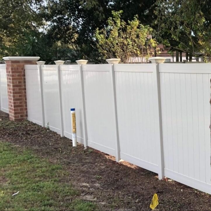 Easy Installation PVC Full Privacy Vinyl Yard Fence Panel