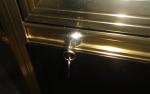 Upright Food Display Showcase 6 Sides Rotary Shelf / 2 Doors Bakery Glass