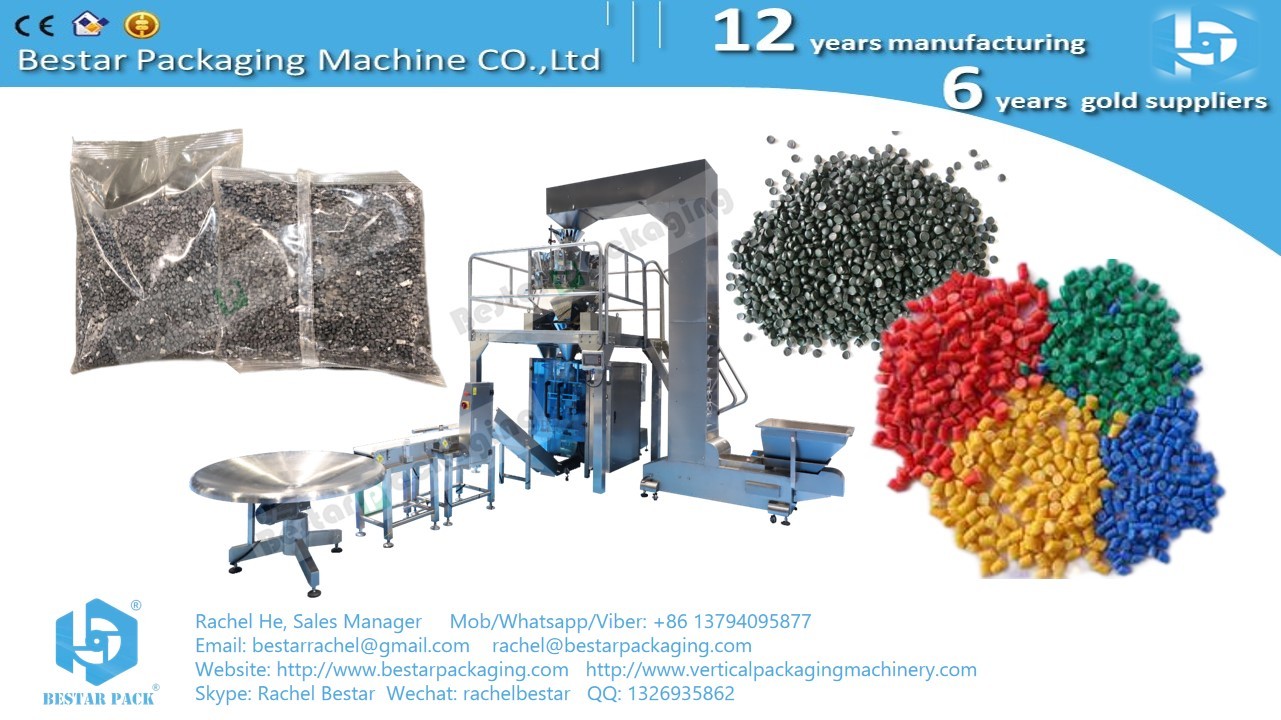 Elastic bands rubber bands automatic weighing packing machine with 14 heads weigher BSTV-450AZ