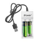 Mini 2 Slot AA AAA 1.2V NIMH NICO Battery Charger USB Super Convenient