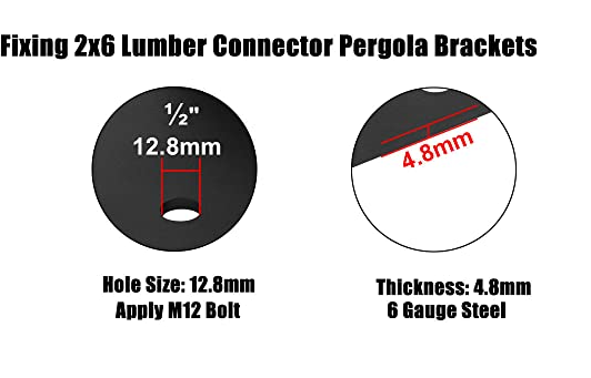Standard 2x4 Door Barricade Brackets for Heavy Duty Steel Drop Open Bar Security Lock