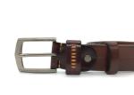 Handmade Alloy Buckle 140cm Mens Casual Leather Belt