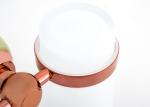 Commercial Double Tumbler Holder Rose Gold Color Bathroom Products For Hotel