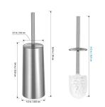 Bathroom Accessories Toilet Brush And Holder Bristle Toilet Brush stainless