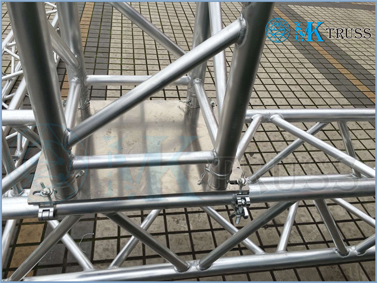 OEM Aluminum Stage Lighting Truss Hook Truss Clamp Double Coupler 100kg for 50mm Tube