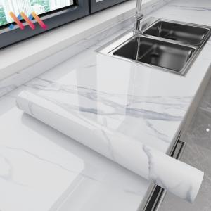 Wholesale Vinyl PVC Marble Wallpaper 10m Adhesive Marble Wallpaper High Temperature Resistant from china suppliers