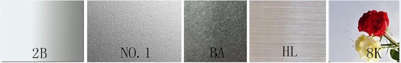 cold rolled 304 304l HL 2B mirror finish structure building stainless steel plates