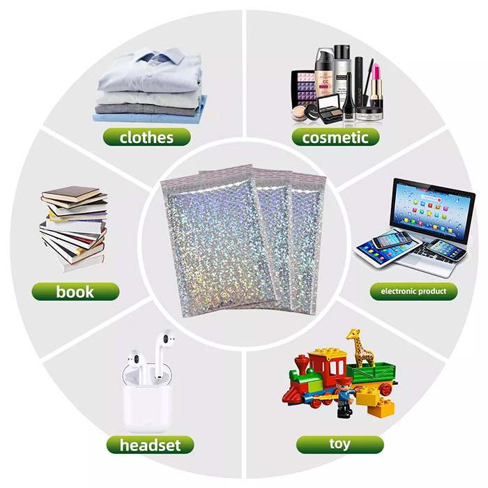 Shockproof Quadrate Laser Padded Shipping Envelopes Bubble Self Adhesive Express