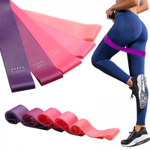 Wholesale Training Fitness Gym Exercise Rubber Band , Unisex Pilates Resistance Bands from china suppliers