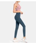 Sweat Proof 280g Womens Workout Tights Logo Printed Nylon Spandex Yoga Pants