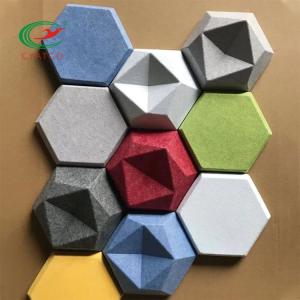 Wholesale Multiscene Hexagon Acoustic Ceiling Panels Wall Tiles Nontoxic Odorless from china suppliers