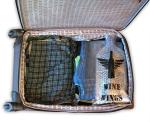Triple Seal Protection Bubble Wrap Wine Bags Environmentally Friendly For Travel