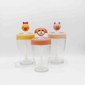 Wholesale Animal Stopper Reusable Plastic Water Bottles With Straw School Use from china suppliers