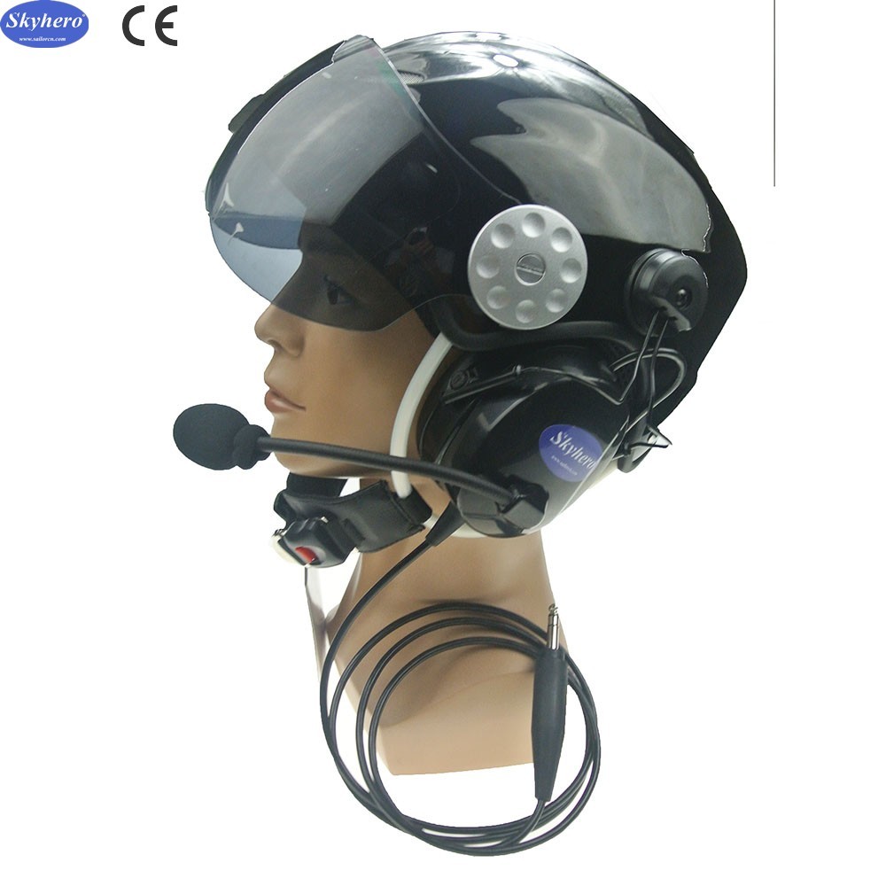 GD-K01-S6 and GD-G-S6 Paramotor helmet with intercom Paratrike intercom systercom autogyro helmet Open Cockpits helmet